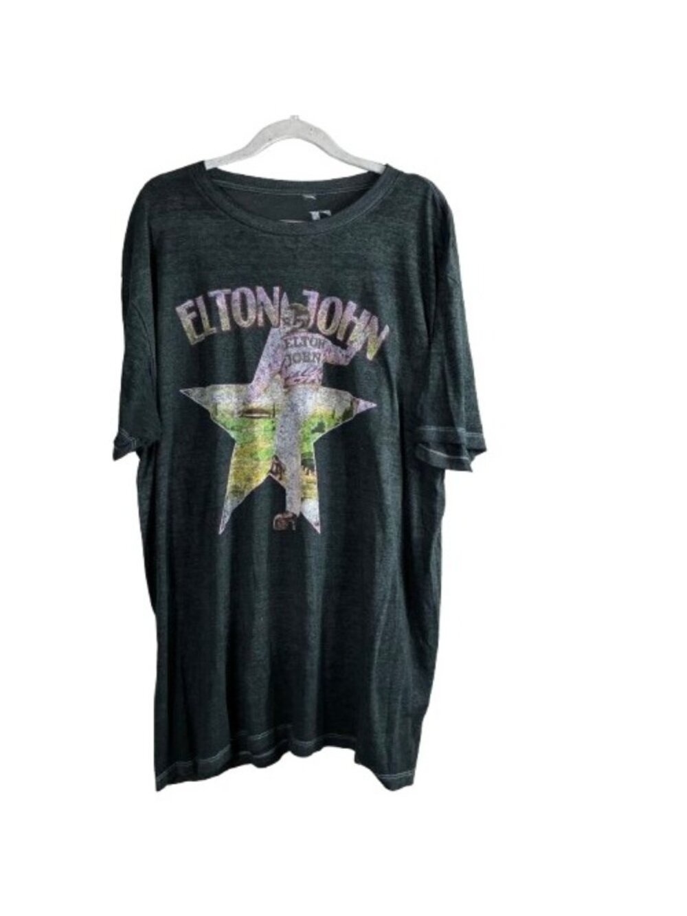 Elton John Hello Yellow Brick Road 2022 Tour Concert Band Tee Sz XXL